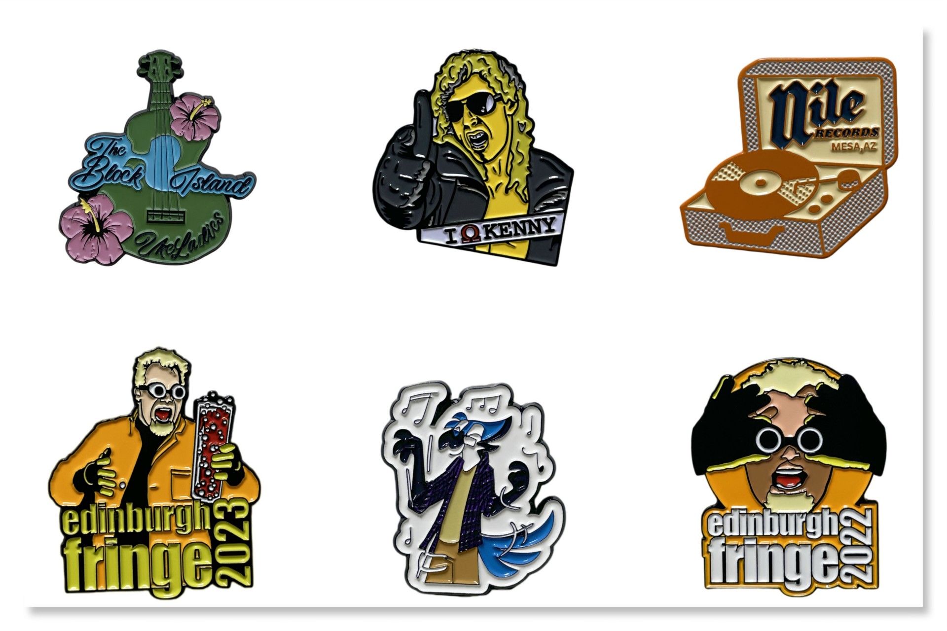 custom-soft-enamel-pins-music-vintage-event-character-collection-showcase