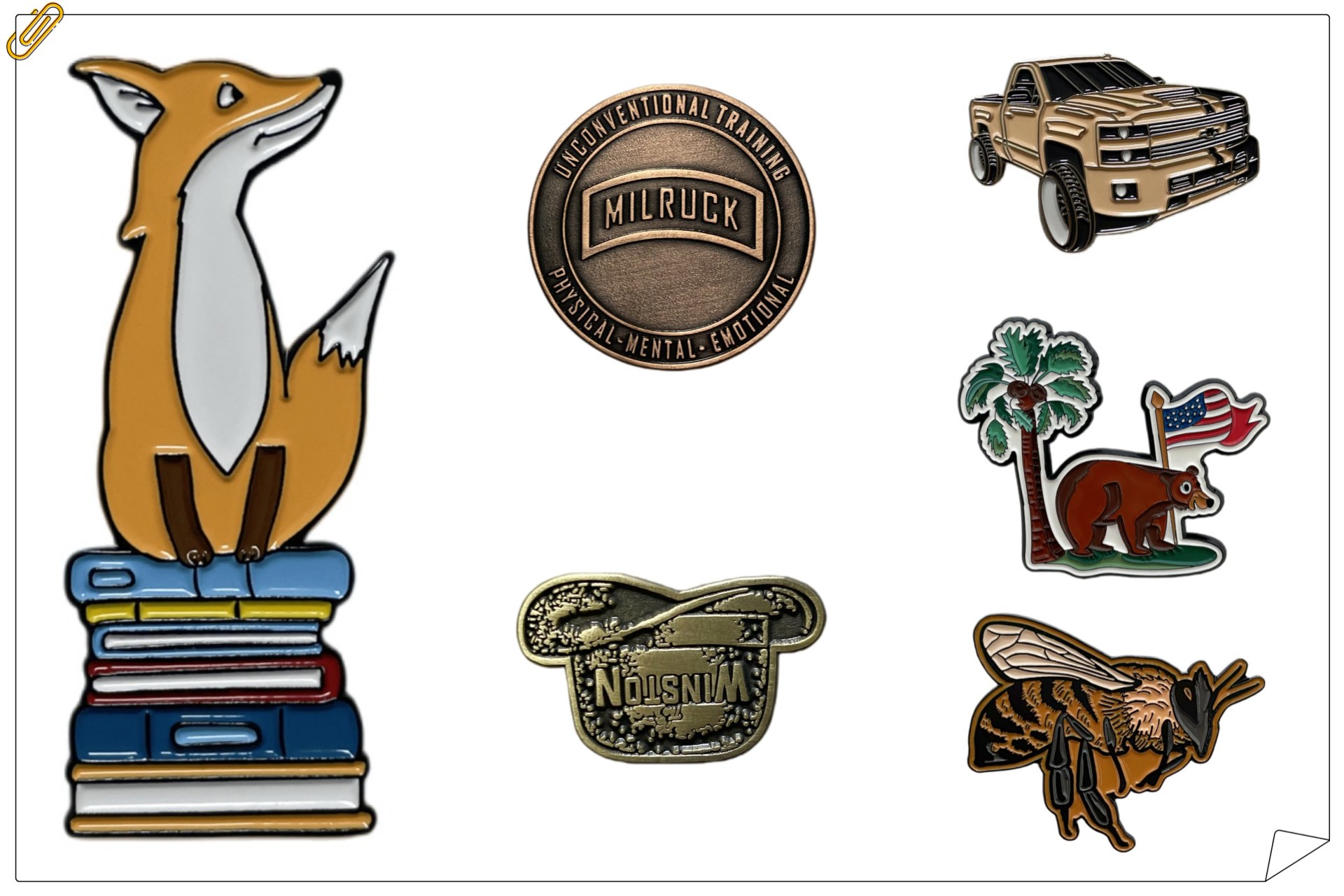 custom-soft-enamel-pins-animal-vintage-outdoor-theme-collection