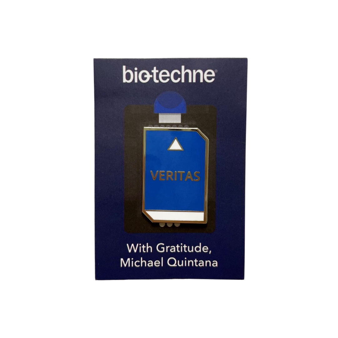 Custom Microscope Science Cartoon Hard Enamel Pins With Grid Doodle Printed Backing Card