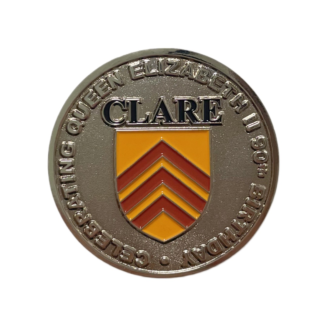 Custom Queen Elizabeth II 90th Birthday Clare Zinc Alloy Challenge Coin