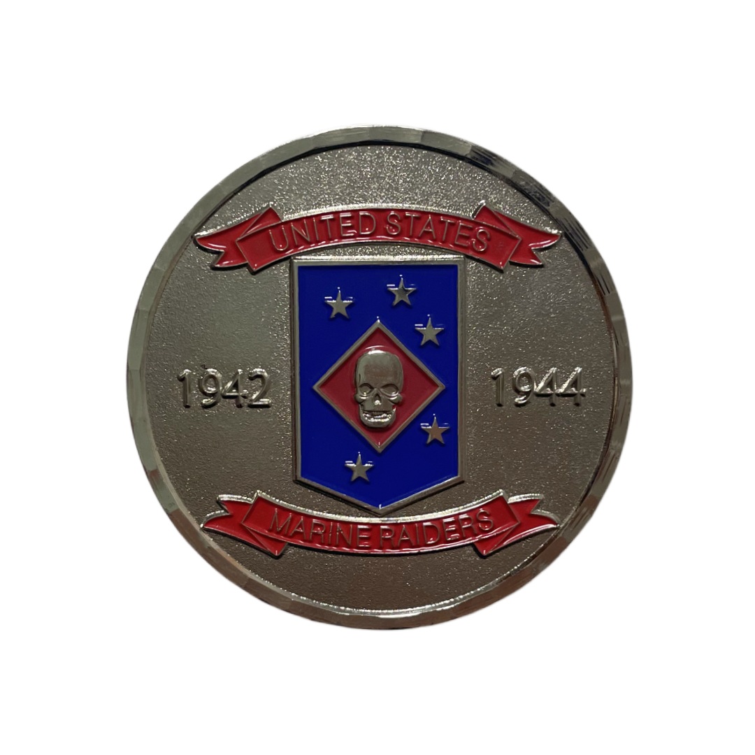 Custom US Marine Raiders 1942-1944 Zinc Alloy Challenge Coin