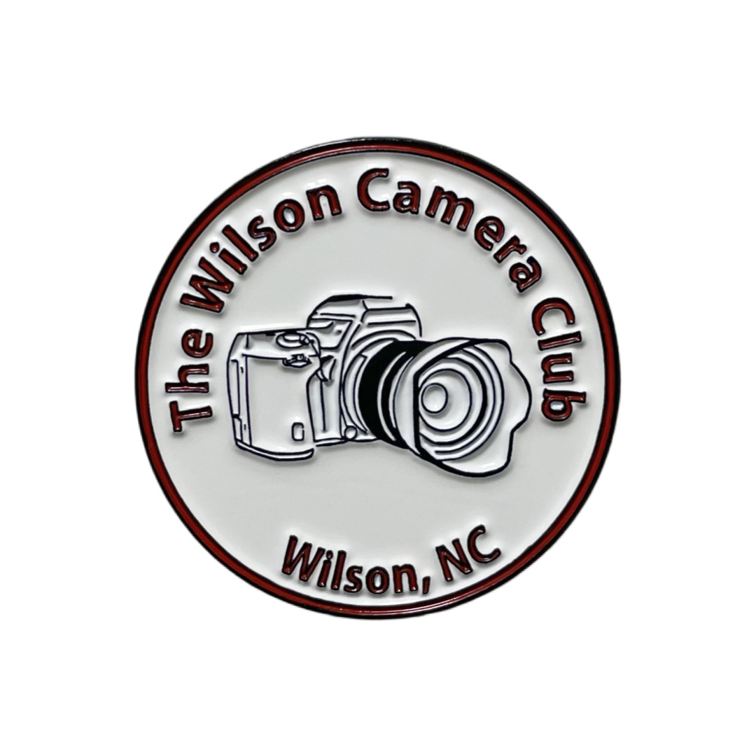 Custom Wilson NC Camera Club DSLR Camera Round Commemorative Dyed Metal Badges