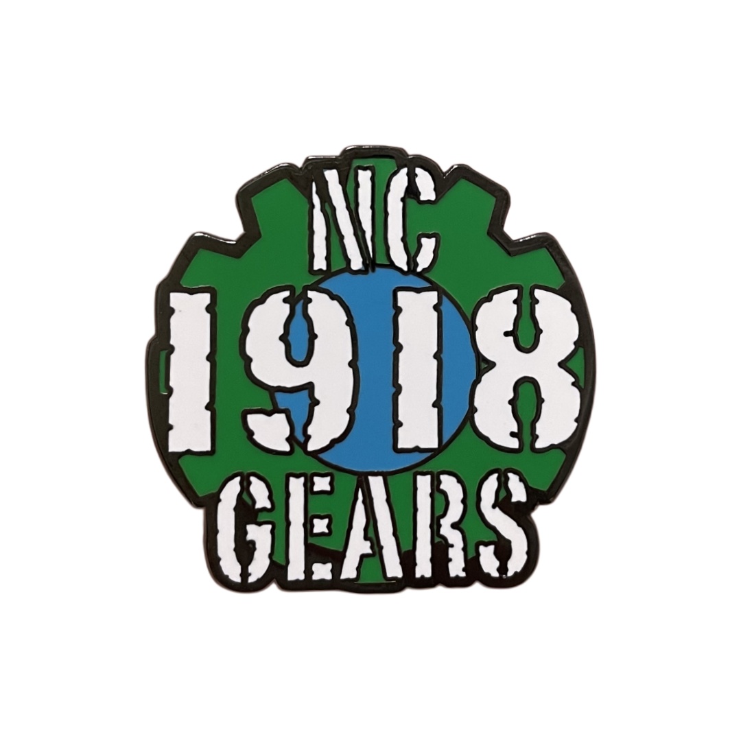Custom NC 1918 Gears Corporate Hard Enamel Badges