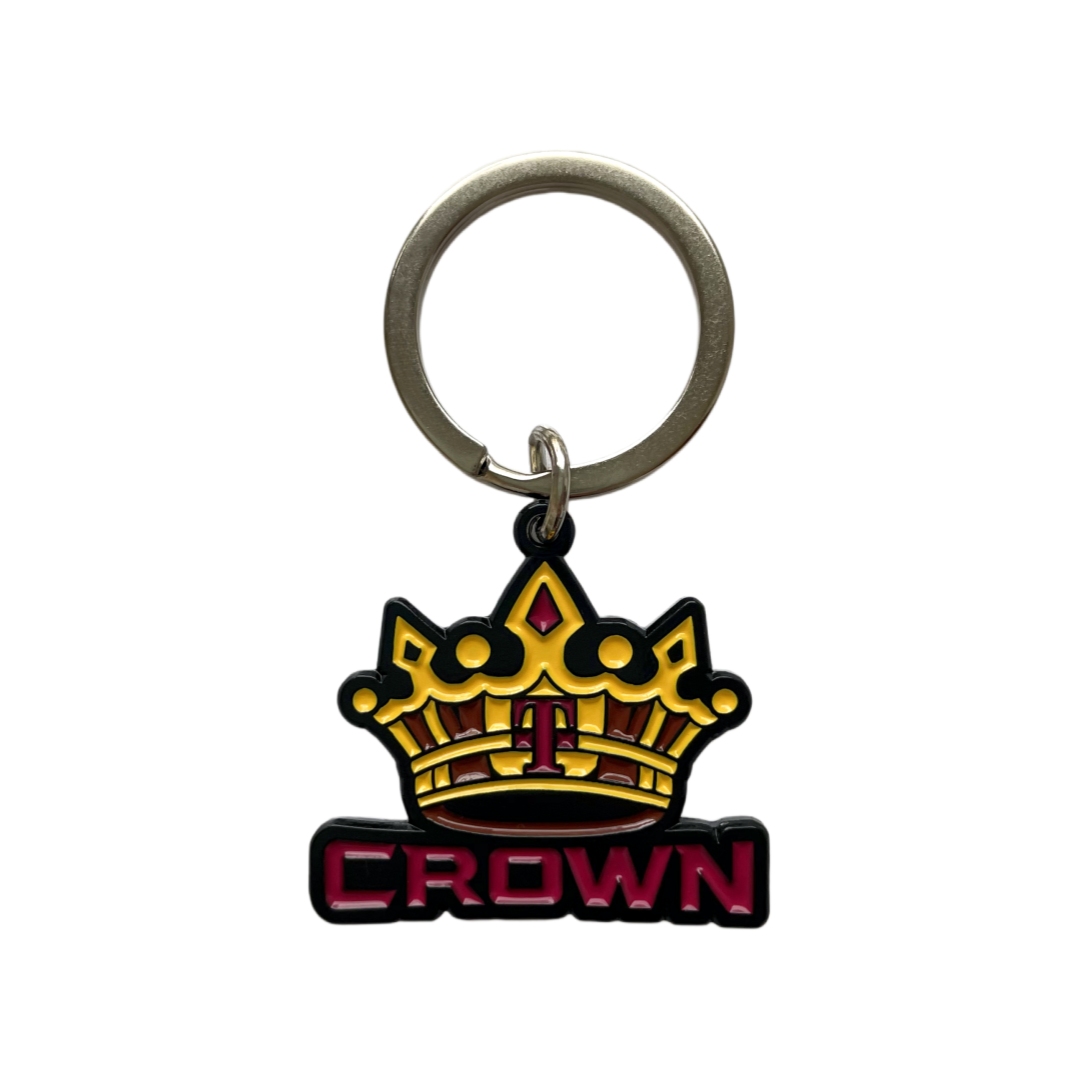 Custom T Crown CROWN Text Soft Enamel Keychains