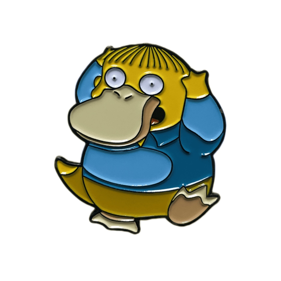 Custom Pokemon Psyduck Cartoon Character Dyed Metal Pins