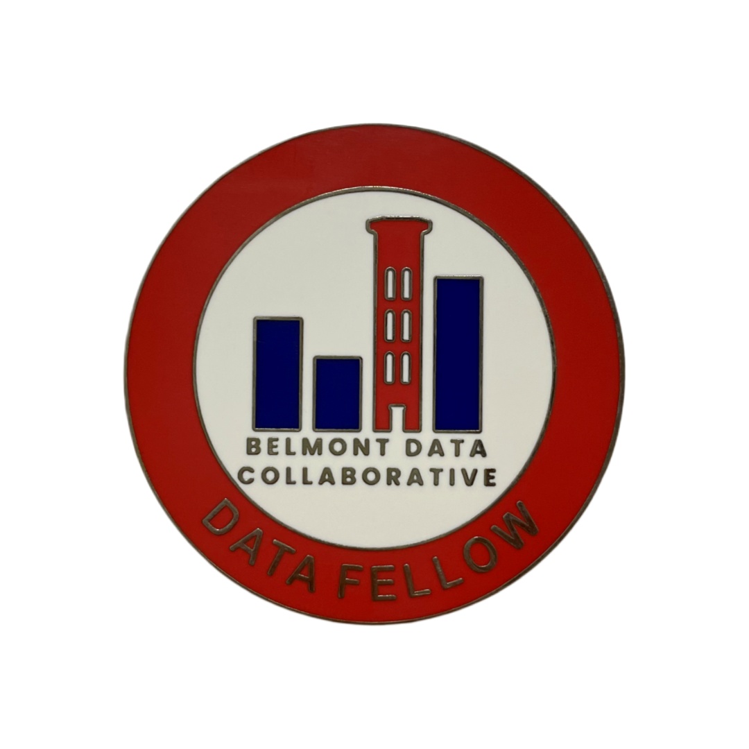 Custom Belmont Data Collaborative Data Fellow Round Logo Hard Enamel Pins