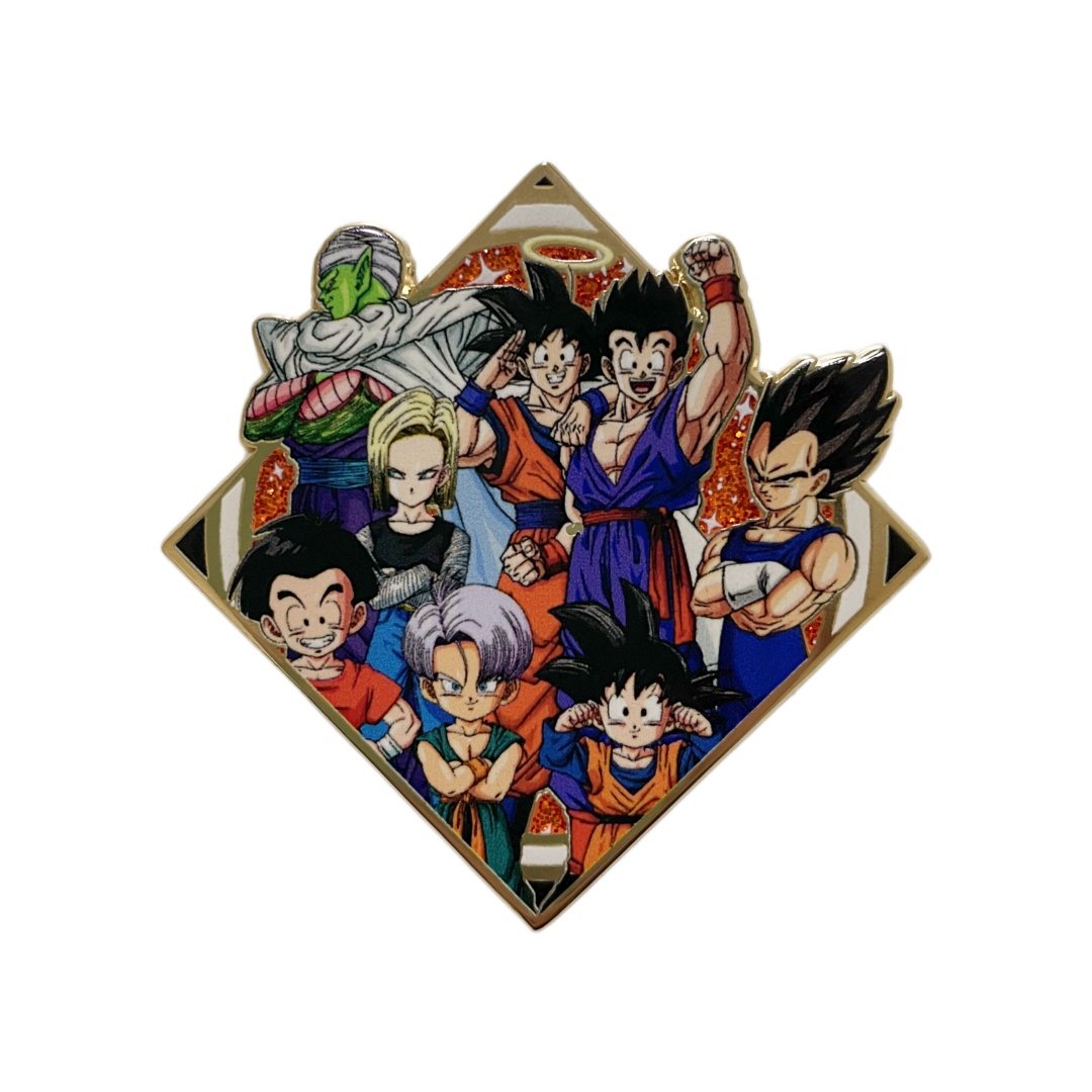 Custom Dragon Ball All Characters Diamond Graphic UV Printed Epoxy Pins