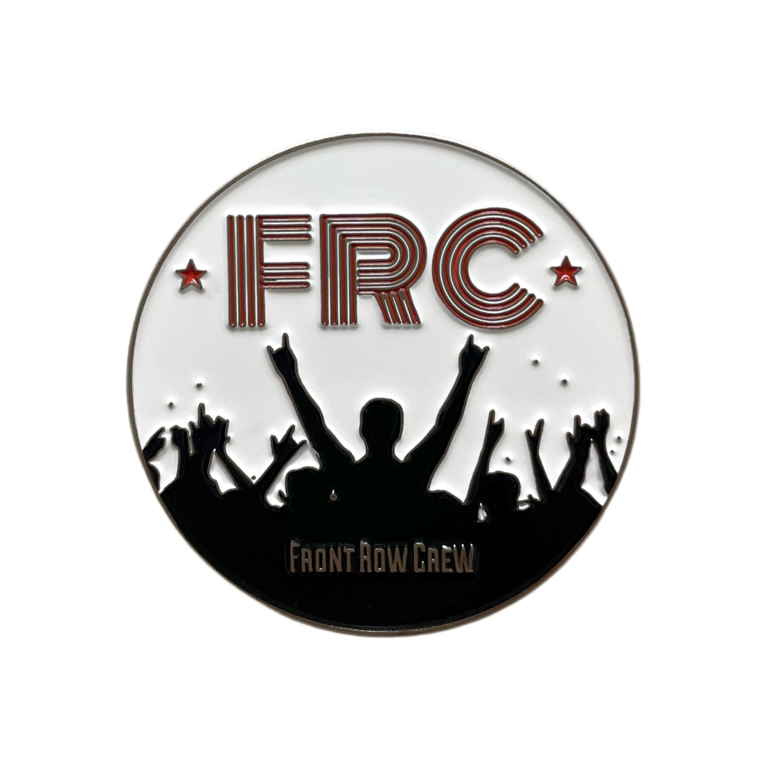 Custom FRC Front Row Crew Crowd Silhouette Round Soft Enamel Pins