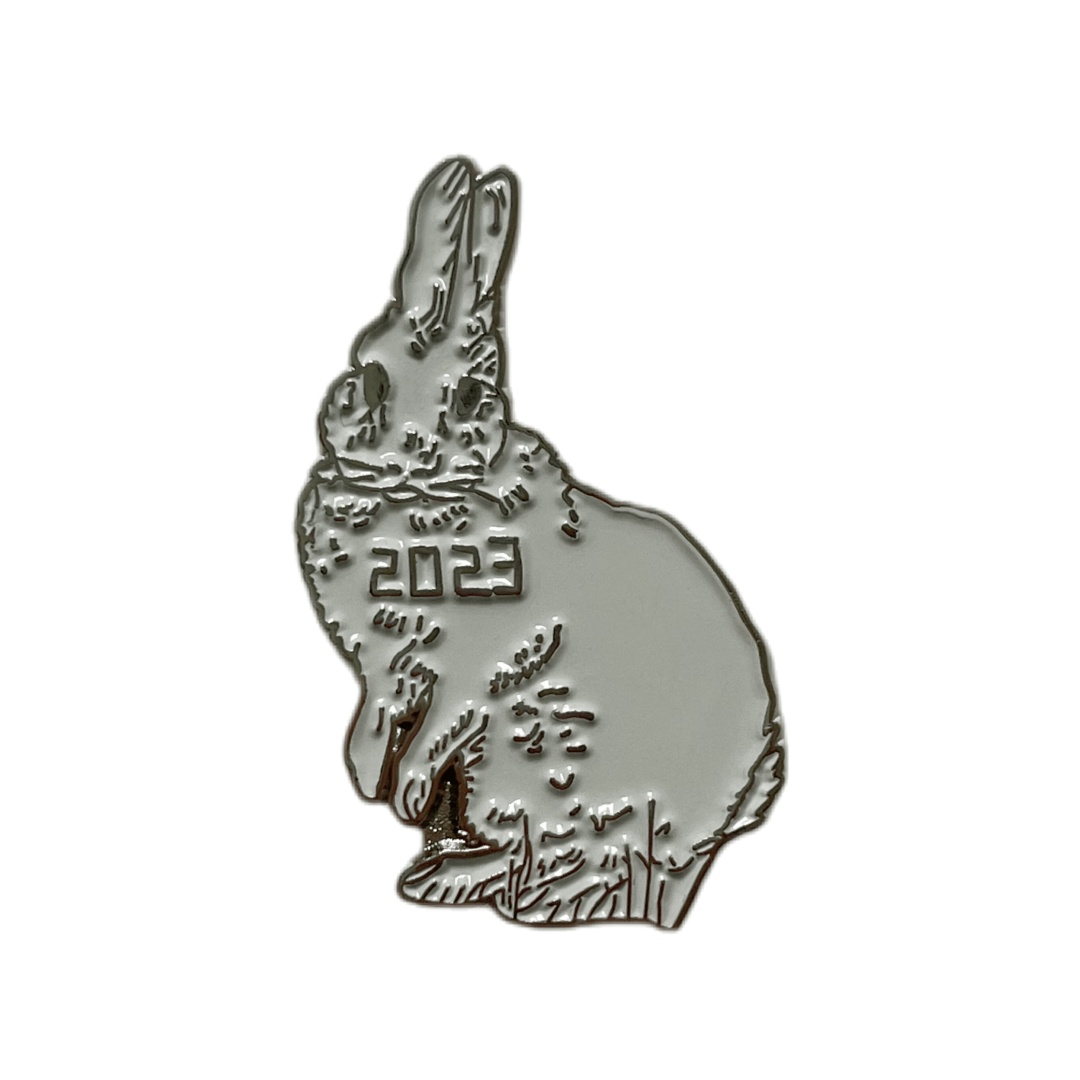 Custom Hand Sketch Style 2023 Rabbit Animal Soft Enamel Pins