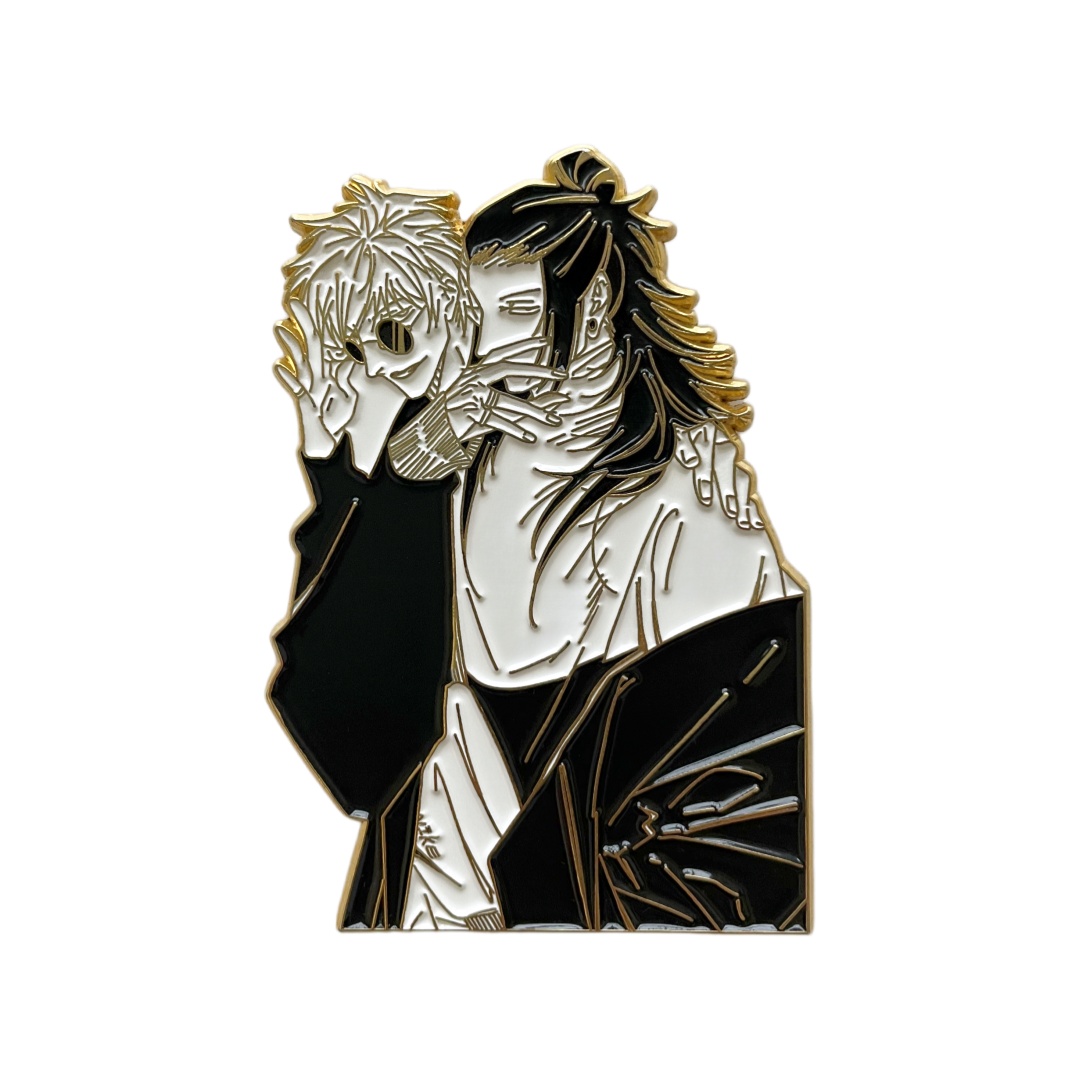 Custom Jujutsu Kaisen Gojo & Geto Anime Portrait Soft Enamel Pins