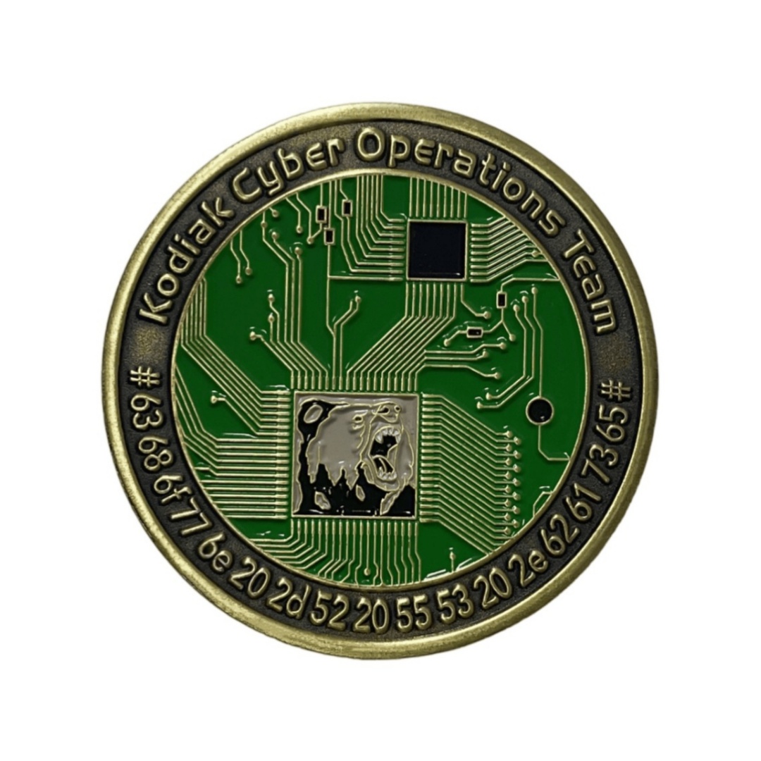 Custom Kodiak Cyber Operations Team Soft Enamel Pins