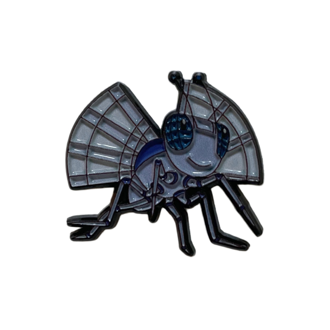 Custom Cute Transparent Wing Fly Insect Cartoon Dyed Metal Zinc Alloy Pins