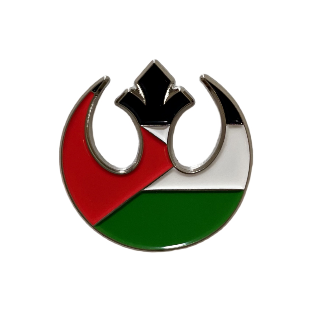 Custom Palestine Flag Rebel Alliance Symbol Soft Enamel Zinc Alloy Pins