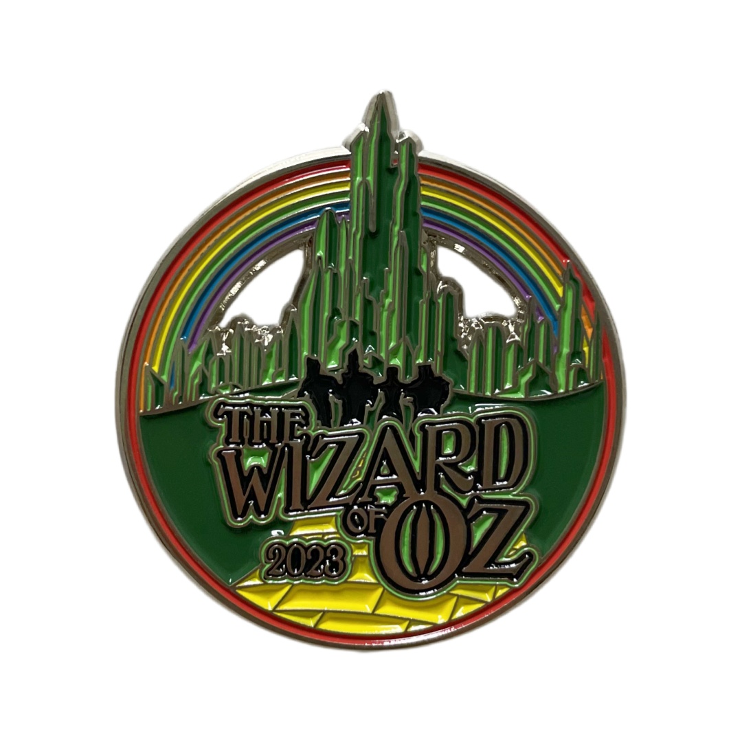 Custom Wizard Of Oz Emerald City Rainbow Round Soft Enamel Zinc Alloy Pins