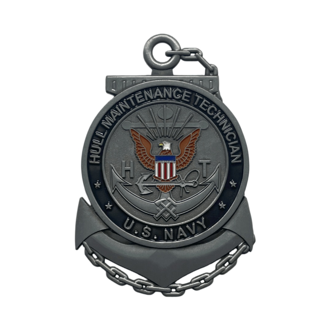 Custom US Navy Hull Maintenance Technician Anchor Eagle Soft Enamel Zinc Alloy Pins