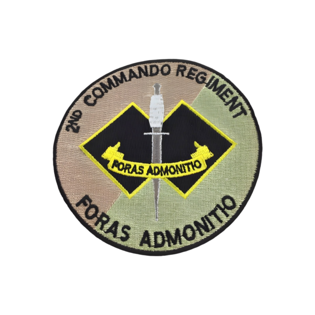 Custom Round 2nd Commando Regiment Military Embroidery Patches