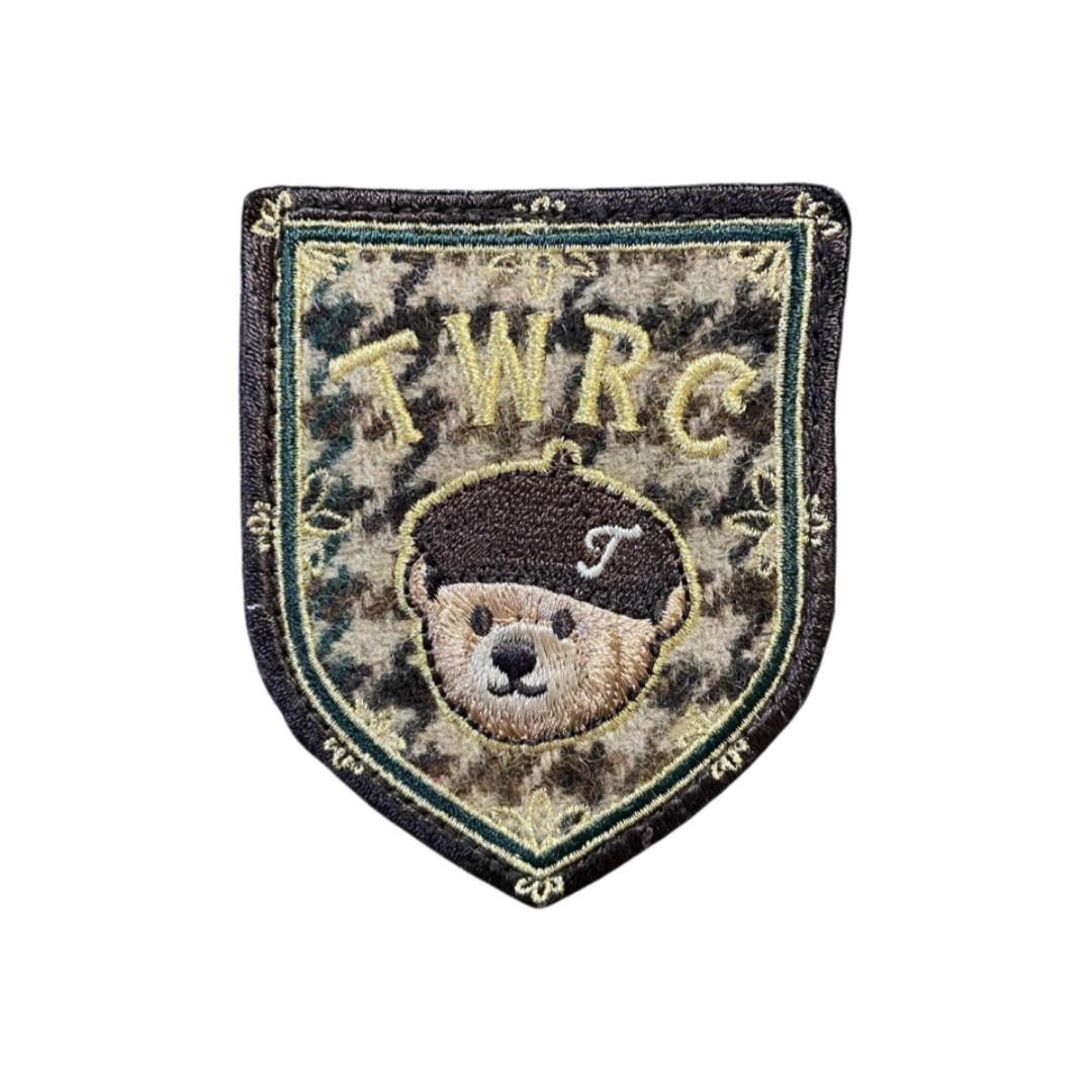 Custom Camo Shield TWRC Bear Embroidery Patches