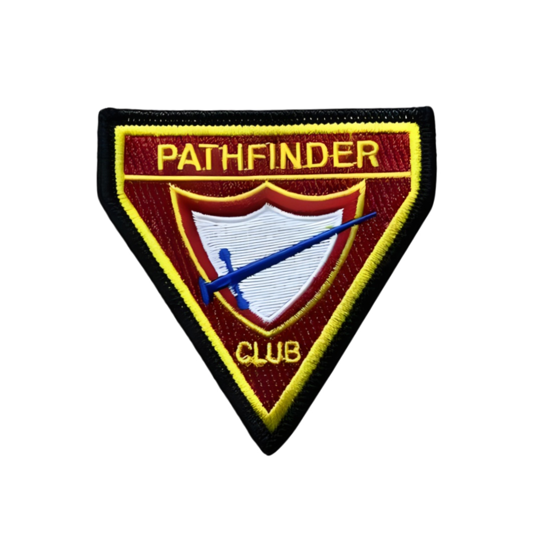 Custom Triangle Pathfinder Club Shield Embroidery Patches