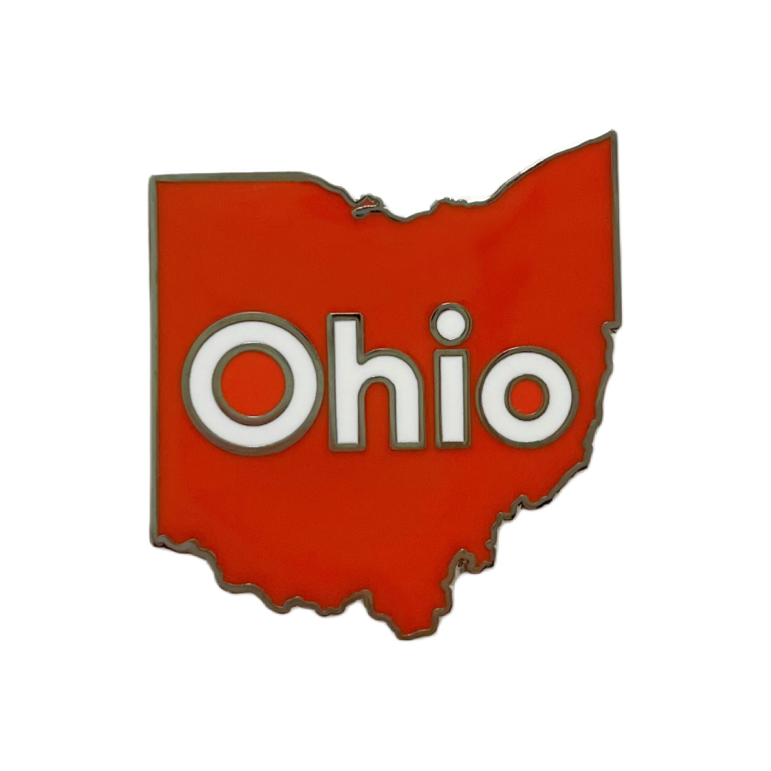 Ohio State Outline Custom Hard Enamel Pins